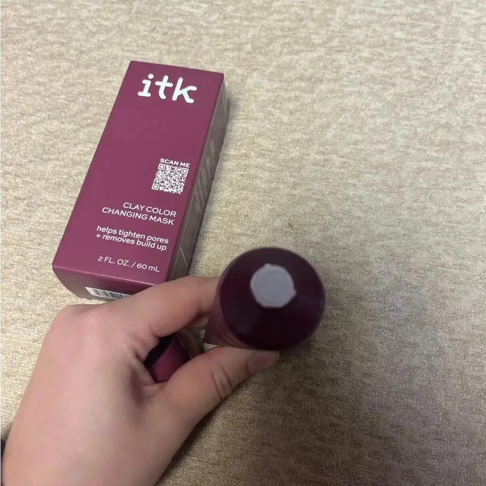 ITK Clay Color Changing Mask Kaolin Clay Deep‎ Pore Cleanser + Minimizer 2oz NEW